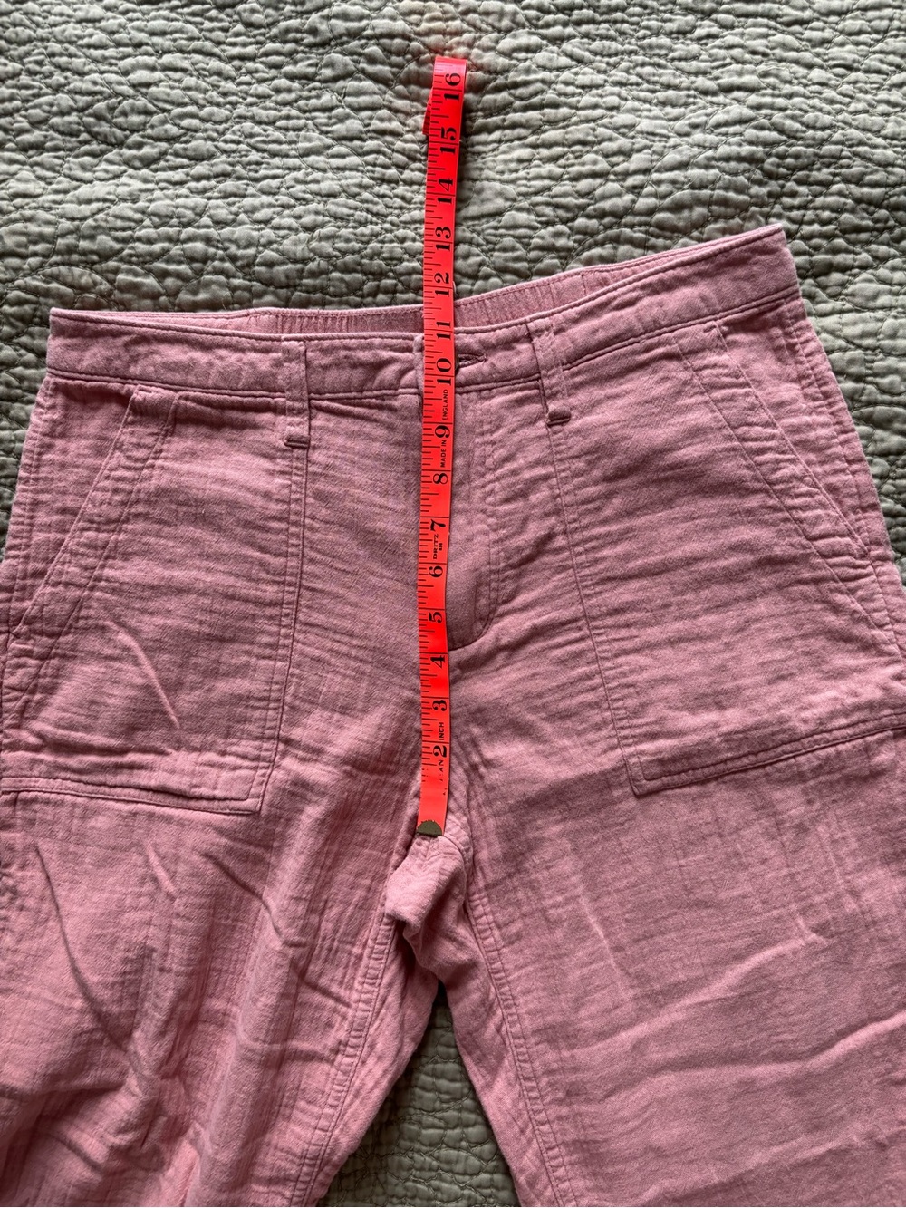 Old Navy Pale Pink Cotton Gauze Pants 10 - Picture 7 of 10
